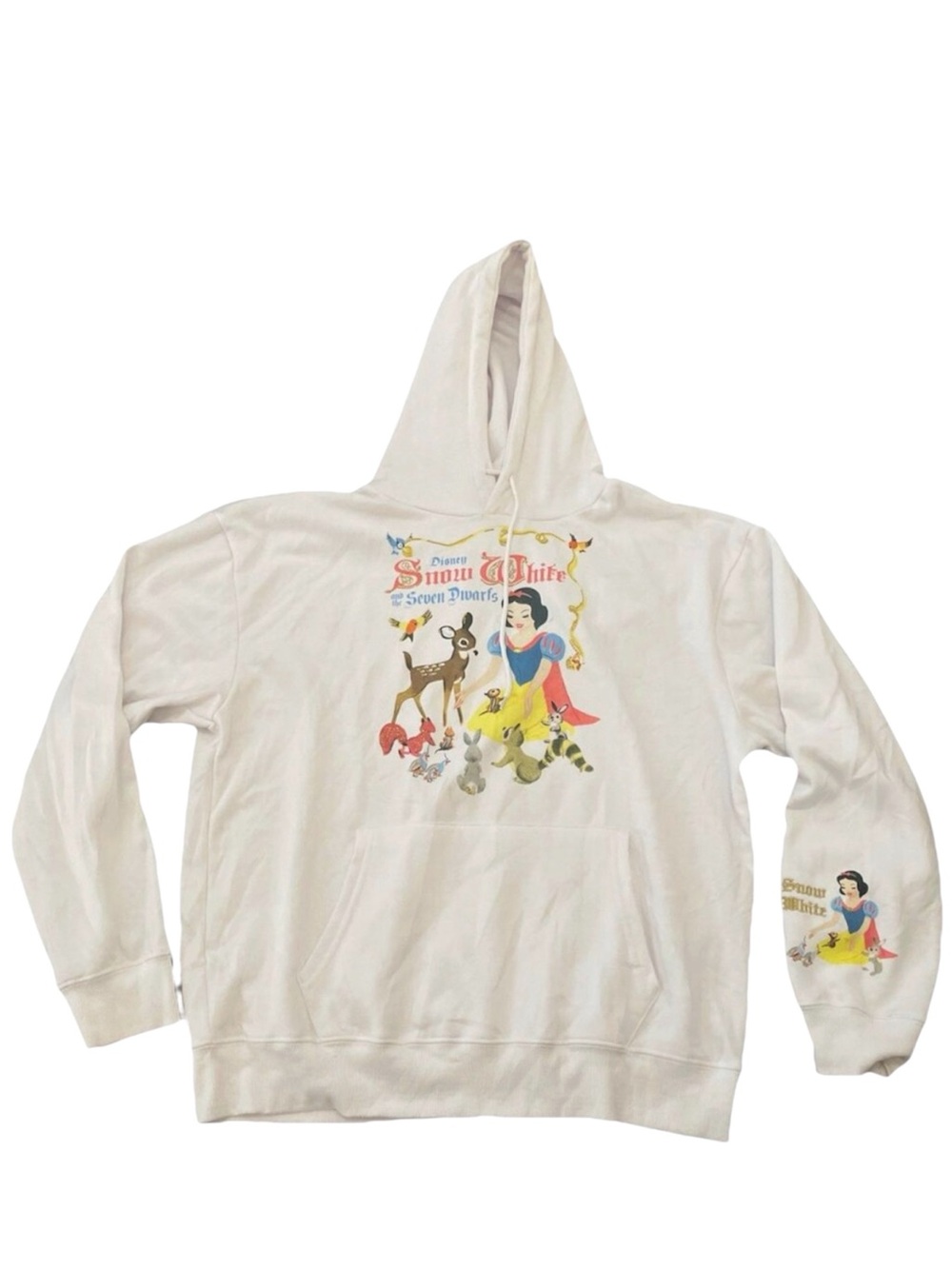 Disney Snow White and the seven dwarf’s Hoodie Sweatshirt Size Large EUC - Picture 1 of 10